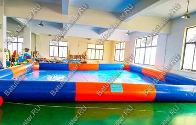 Квадратный надувной бассейн "Зебра" 9*9*0.65 м