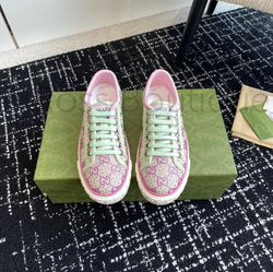 Кроссовки Gucci Tennis 1977 розовые женские