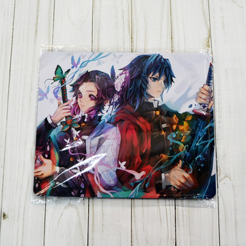 Коврик для мыши "Клинок, рассекающий демонов - Шинобу и Гию"