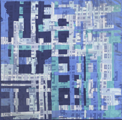 Платок 90х90 Petrusse Ariane Aqua