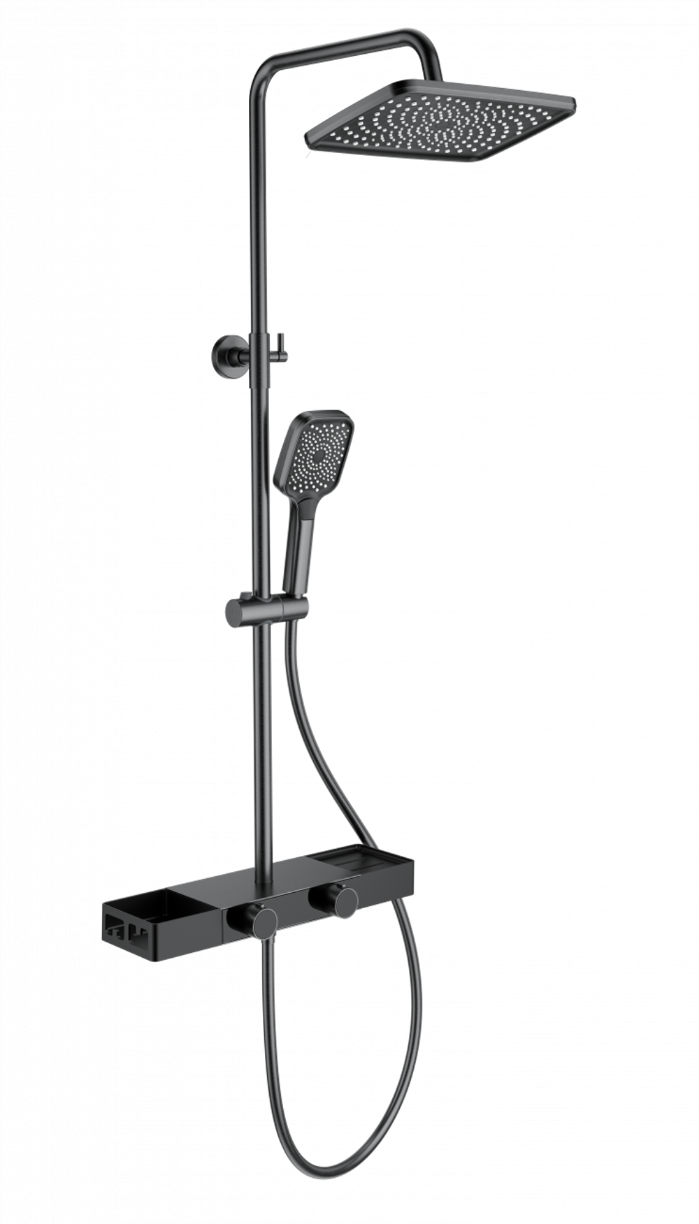 Душевая система WONZON & WOGHAND Shelf, Темный графит (WW-B3552-BGG)