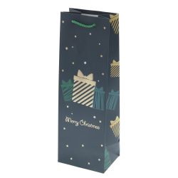 GAEM Пакет подарочный (бумага 210г/м2, блок 12шт), L12 W9 H35 см, 4в.