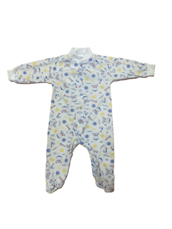 Комбинезон с закрытой ножкой на кнопках из кулирки (100% хлопок) на рост 68 см