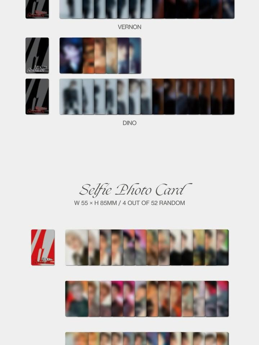 Альбом SEVENTEEN - ATTACCA 9th Mini Album CARAT Version 13 Cover SET