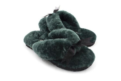UGG Fluff Flip Flop II Dark Green
