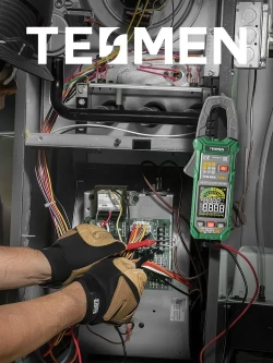 INRUSH Токовые клещи TCM-300D 6000 отсчетов T-RMS Строительный/измерительный электрический тестер для ремонта и проводки клещевой