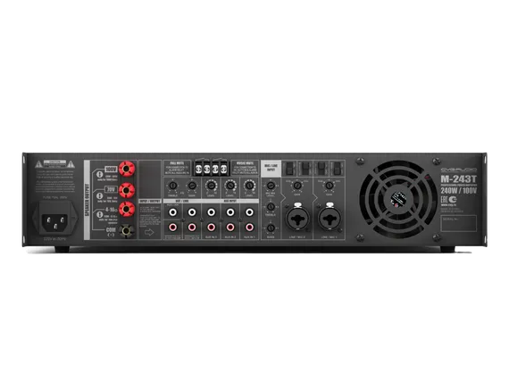 CVGAUDIO M-243T профессиональный микшер-усилитель, мощность 240W/100V