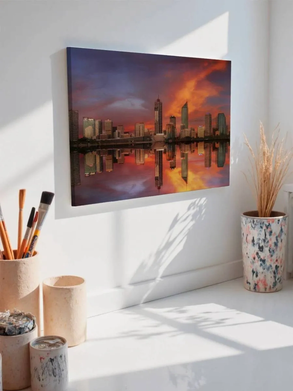 Картина на стену 40 X 50 Город на закате