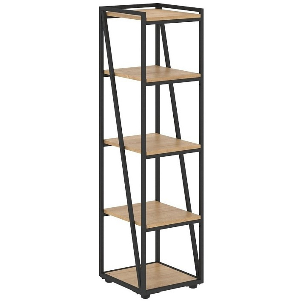 Стеллаж узкий средний на металлическом каркасе LOFTIS (ЛОФТИС)