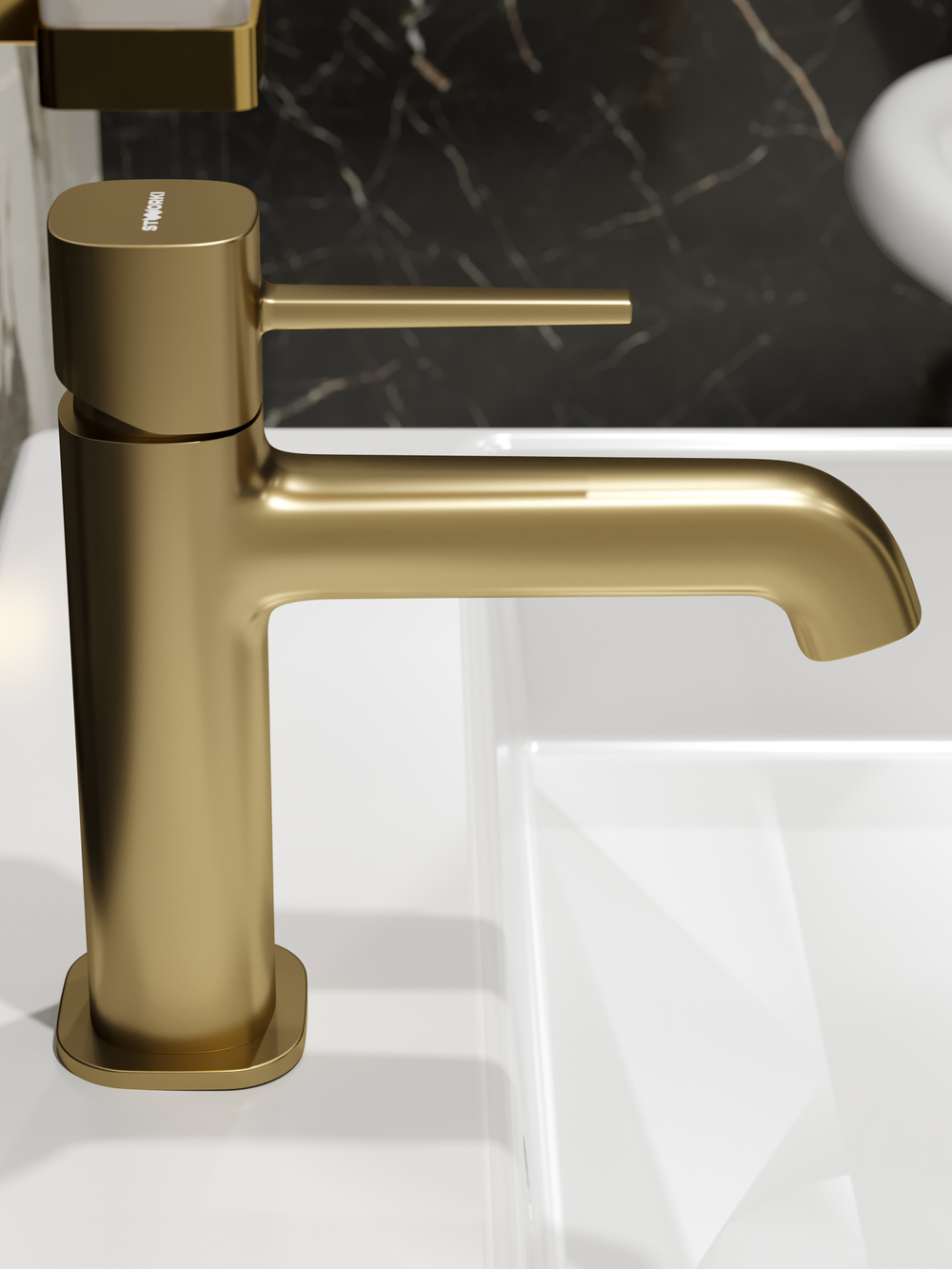 Смеситель для раковины STWORKI Эстерсунд S31010GM матовое золото