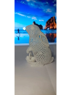 Декоративная фигурка Зайка. Белый.
