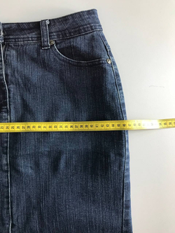 Юбка джинсовая прямая, визуально 44 размер