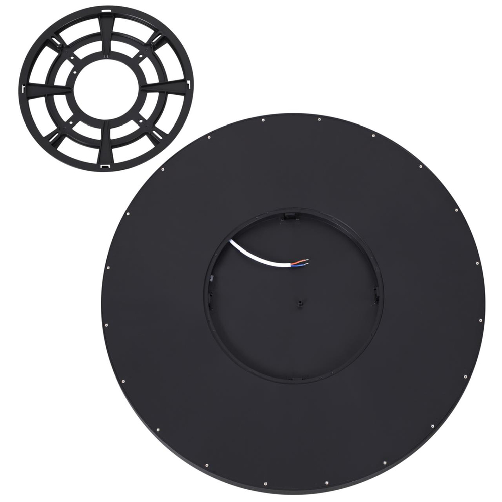 7660/48L MITRA LED SN 554 Светильник пластик/белый/черный LED 48Вт 3000/4000K D600 IP40 ALFA BLACK