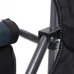 Кресло складное с подлокотниками до 120кг 64*53*90 см синее