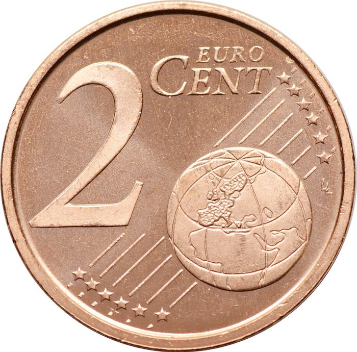 2 евроцента 2018 Испания (2 euro cent)