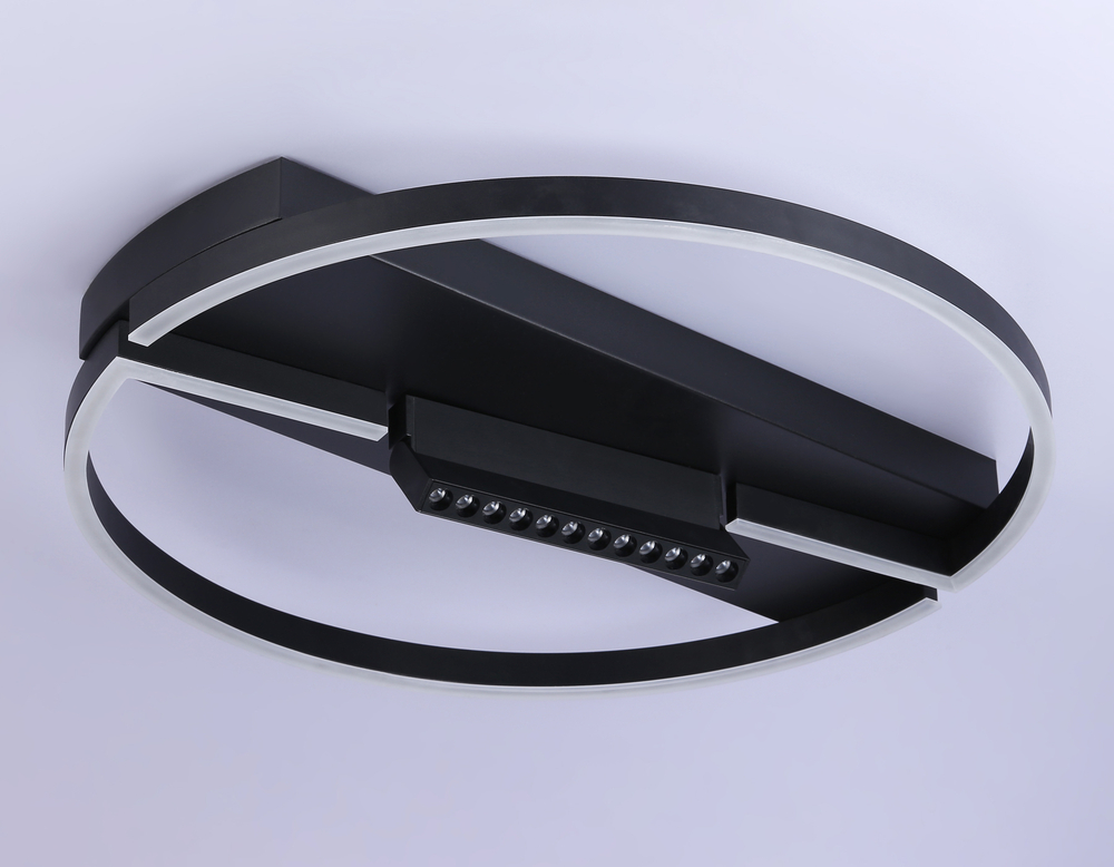 FL51460/1+1 BK черный  72W 3000K-6400K+4200K D600*110 (ПДУ РАДИО 2.4G)