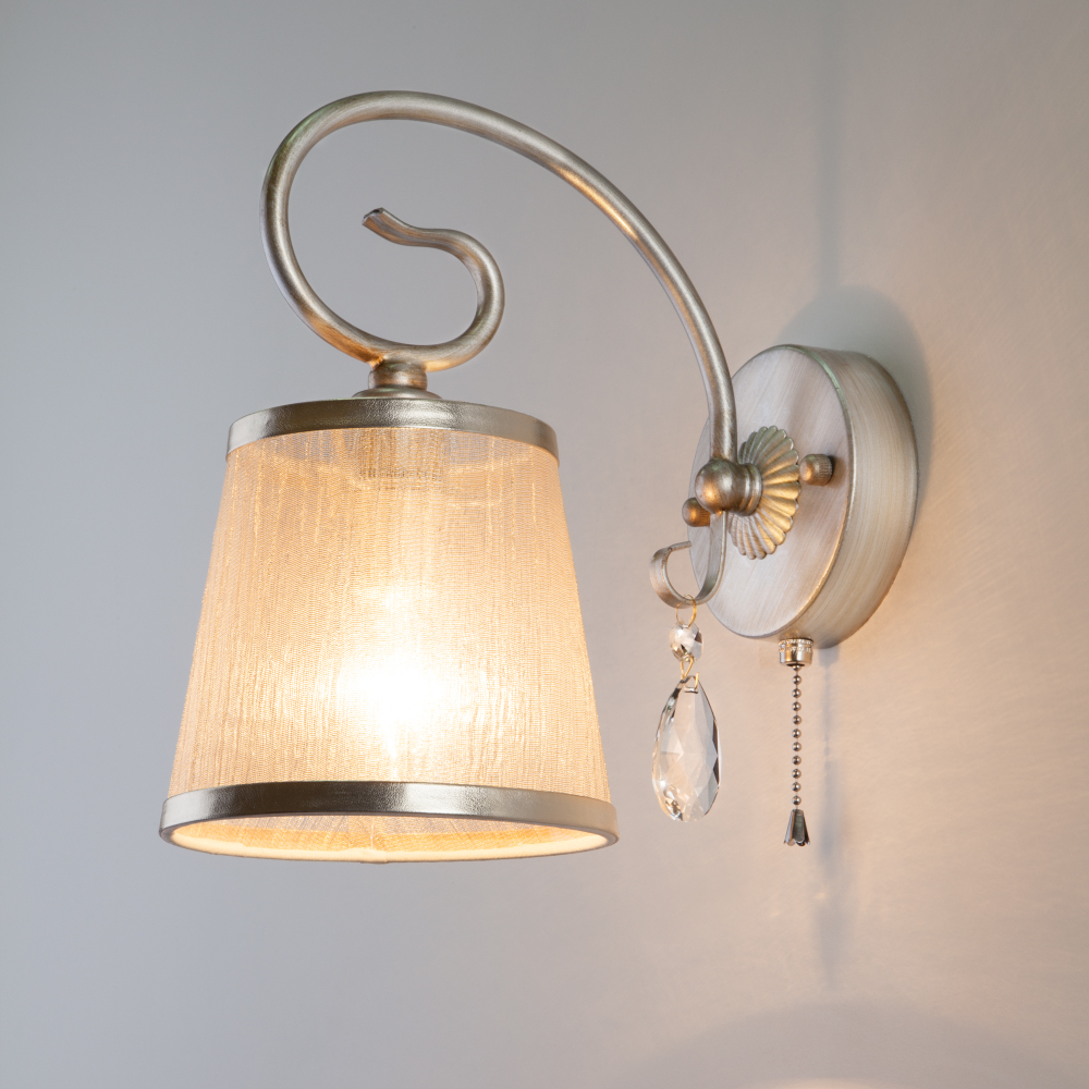 Настенный светильник 60065/1 серебро