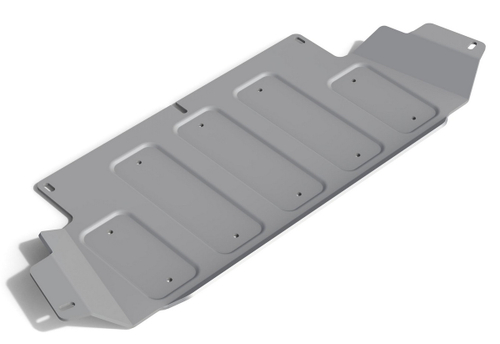 Защита РК Rival для Nissan Patrol Y61 рестайлинг (V - 3.0D; 4.8) 2004-2010 (устанавл-ся совместно с 2333.4116.1.6), штампованная, алюминий 6 мм, с крепежом, 2333.4117.1.6