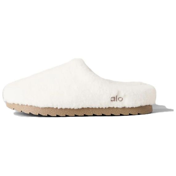 Alo Yoga Sherpa Recovery Slipper 'Ivory White'