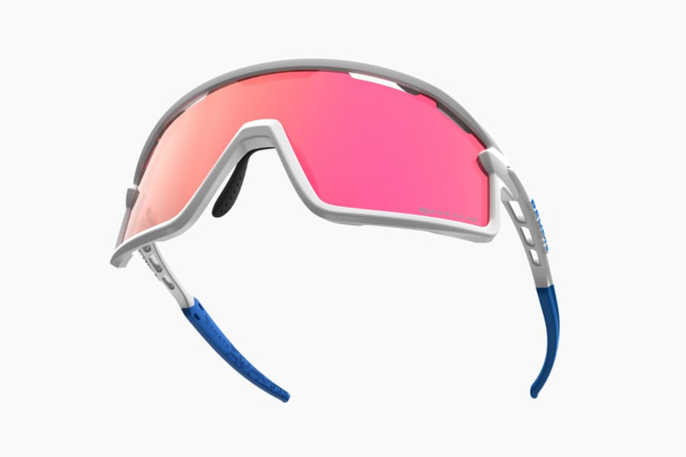 Спортивные очки с диоптриями Demetz Hurry / White/Mat Blue Rose with Photochromic Red Mirror Cat.1 to 3
