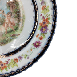 Антикварная фарфоровая тарелка с аллегорическим сюжетом. Вена. Конец XIX в.