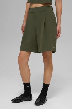 Alo yoga Шорты Dreamscape с высокой талией, оливково-зеленый