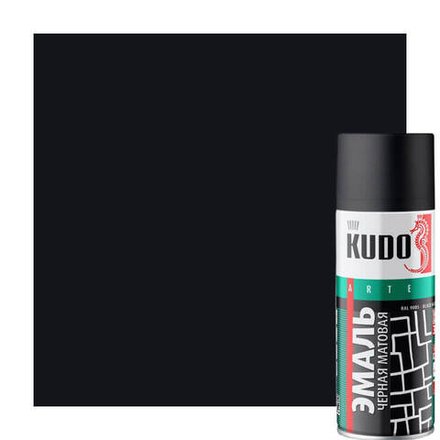 Эмаль универсальная черная матовая