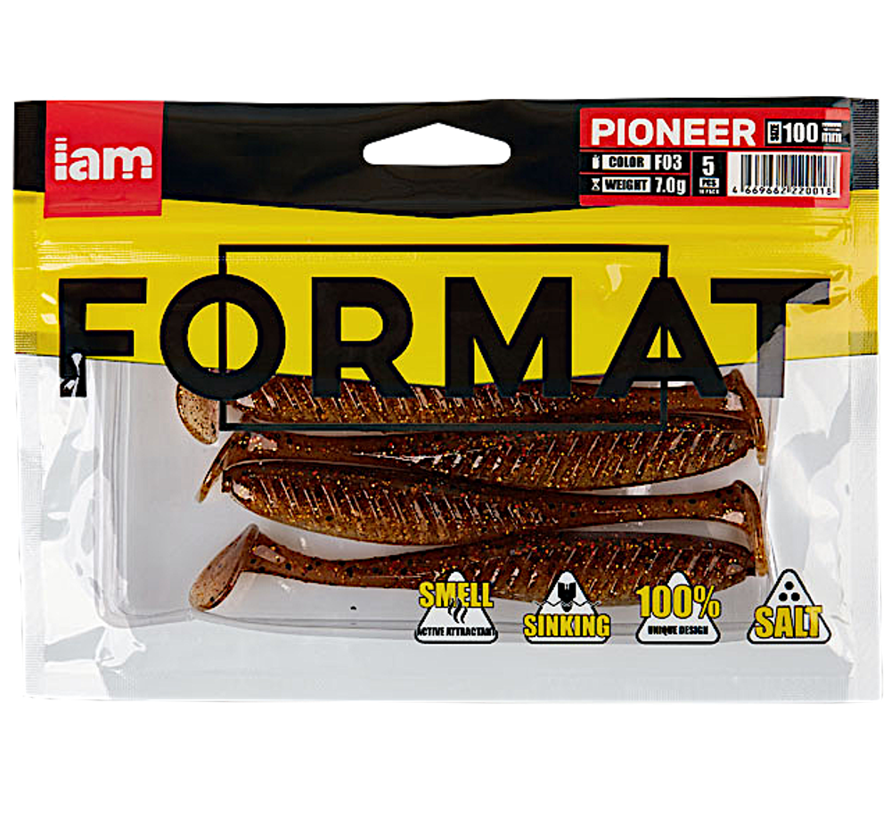Мягкая приманка IAM Format Pioneer 088мм 4.8г -