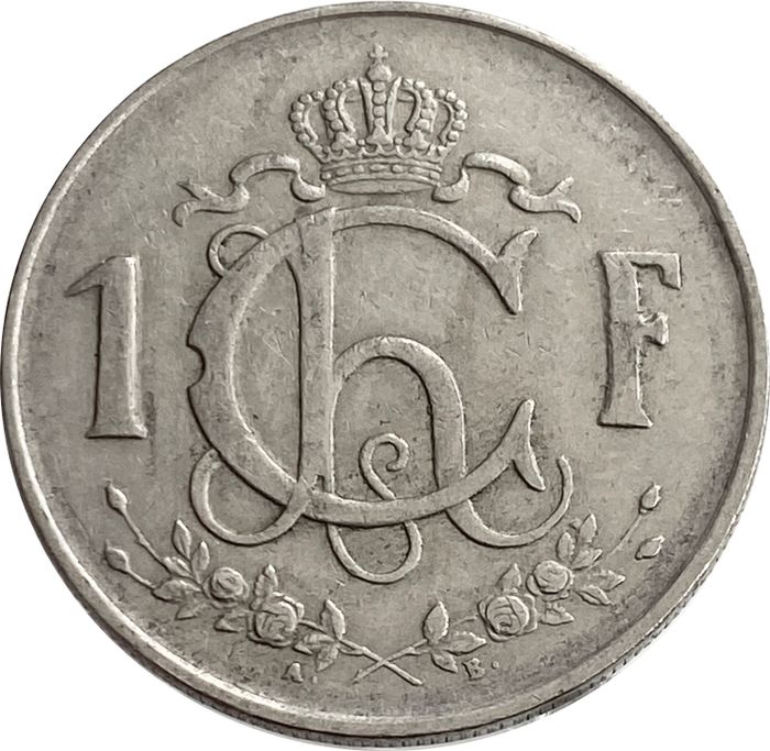 1 франк 1952-1964 Люксембург XF