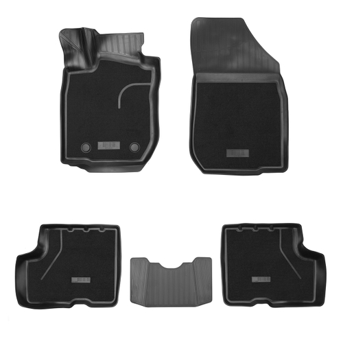 Ковры в салон Norplast/Unidec для VAZ Lada Largus II (2021-), Черный, 5 штук, арт.NPA11-C94-559-CM