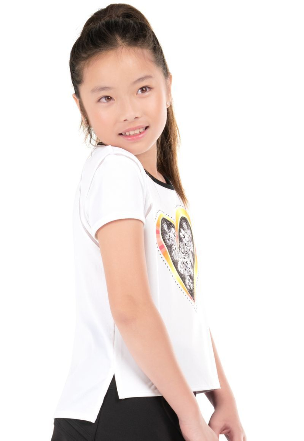 Футболка для девочки Lucky in Love Paisley In Love Short Sleeve - white