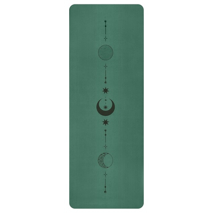 ULTRAцепкий 100% каучуковый коврик для йоги Ultra Moon Dark Green 185*68*0,5 см