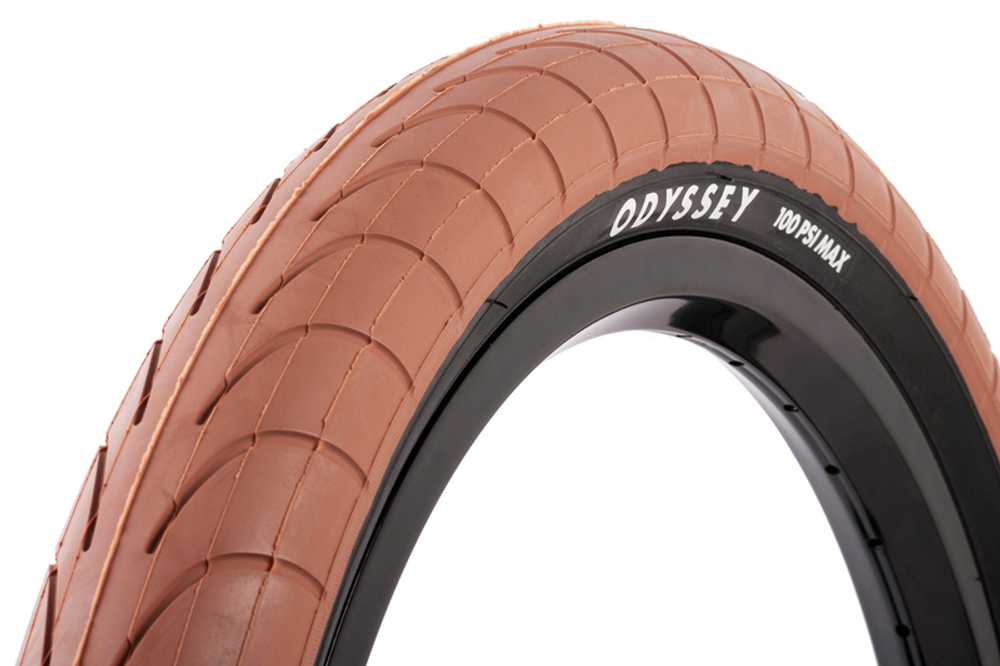 Покрышка Odyssey Pursuit Slick сталь 2.2" 100 psi (песочный / черная боковина)