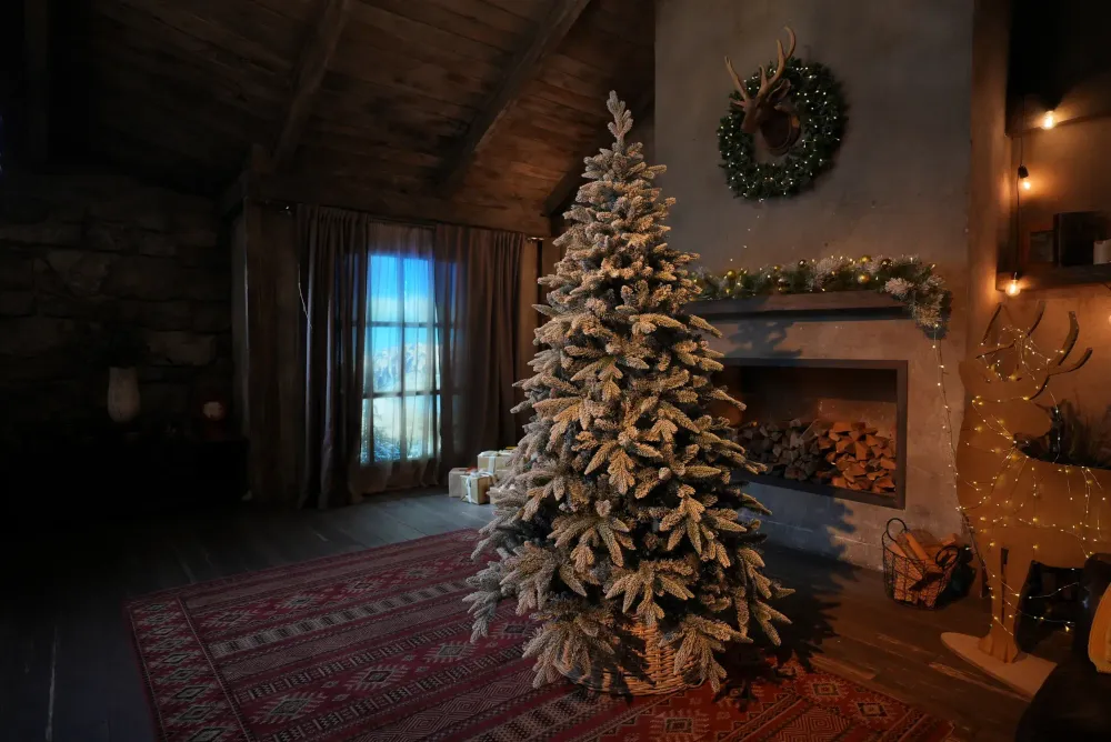 Заснеженная елка «Noel» (Литая+пвх) 180 см / 1,8 м