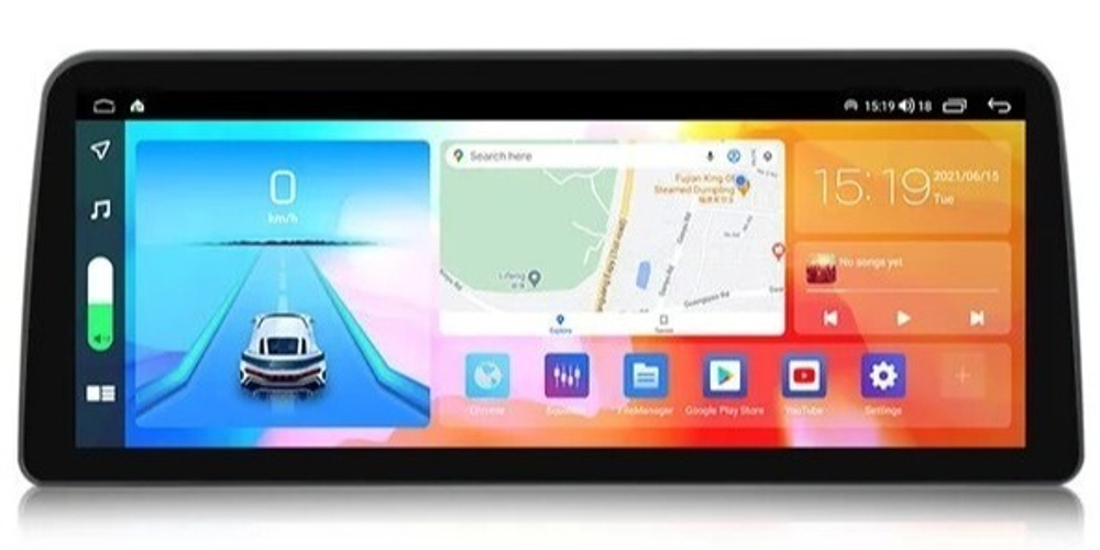 Магнитола для Hyundai Santa Fe 2018-2020 - Carmedia HP-H1201 экран 12.3", Android 12, ТОП процессор, 6Гб+128Гб, Carplay, 4G SIM-слот