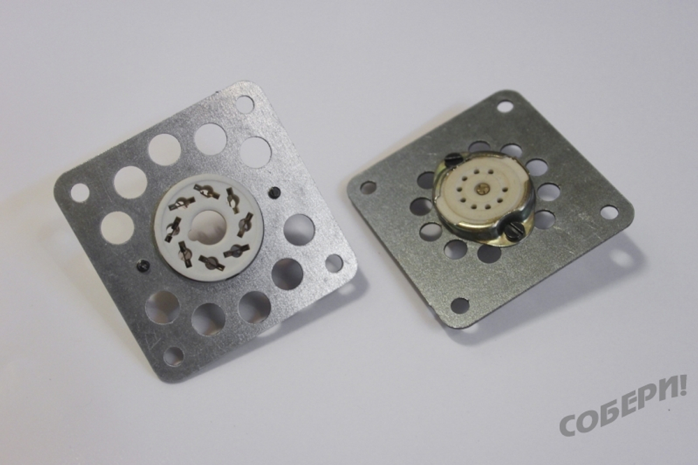 фланец крепежный декоративный для крепления 8-штырьковой ламповой панели