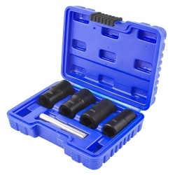 Набор головок-экстракторов для поврежденных болтов/гаек 5пр. 1/2''(17,19,21,22мм), в кейсе Forsage F-906U2