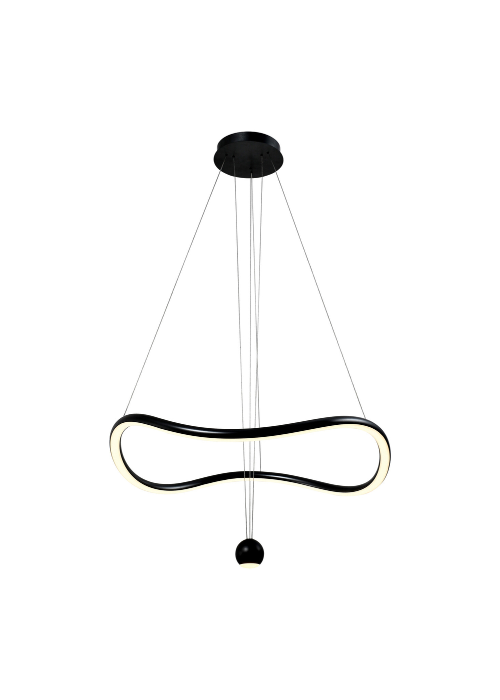 Светильник светодиодный, черный, черный / белый, ORIONE, LED, 40