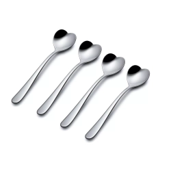 Alessi - Набор из 4 кофейных и чайных ложек Big Love, 14 см. / артикул   AMMI08/7  / GTIN 8003299429066
