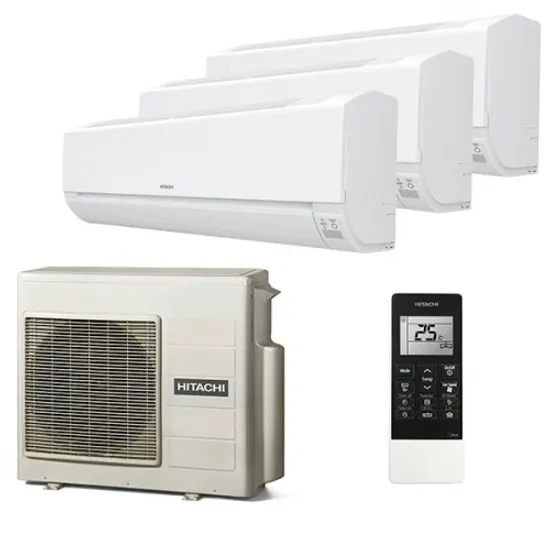 Мультисплит система на 3 комнаты Hitachi RAK-18REF x 2 + RAK-25REF / RAM-53NE3F