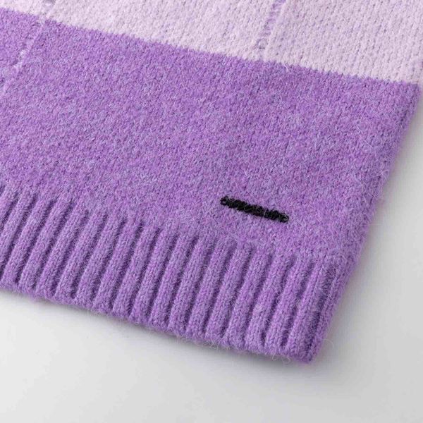 Свитер Stripes Hood фиолетовый - фото 9