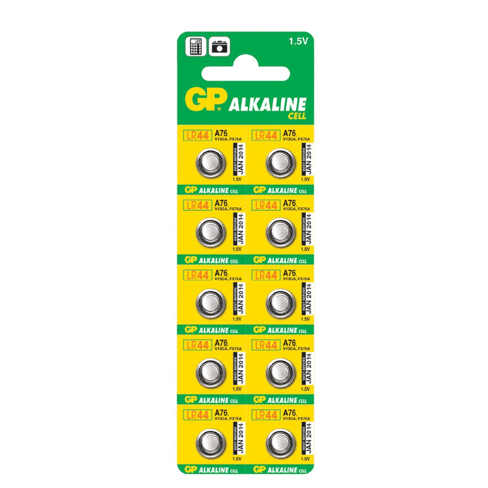 Батарейка GP A76-BC10 (LR44), 10 штук на блистере