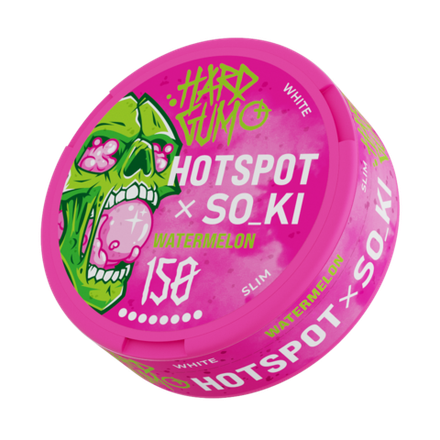 СНЮС HOTSPOT x SO_KI HARD GUM WATERMELON (150МГ) - АРБУЗНАЯ ЖВАЧКА
