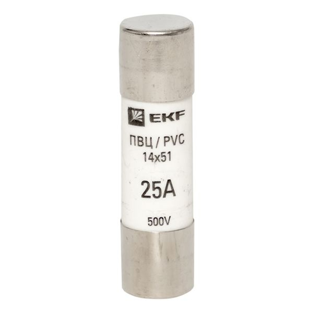 Плавкая вставка цилиндрическая ПВЦ (14x51) 25А EKF (10.00 шт.)