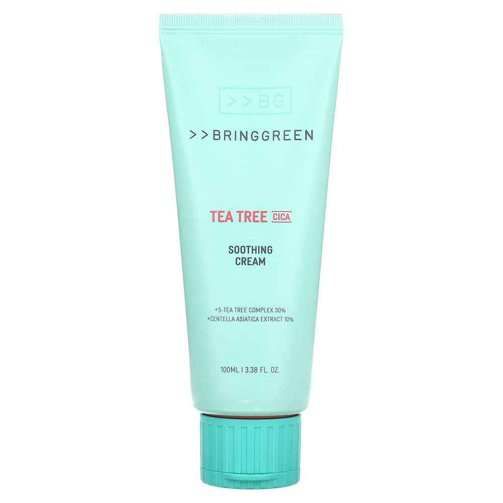 Bringgreen, Tea Tree CICA, успокаивающий крем, 100 мл (3,38 жидк. унции)