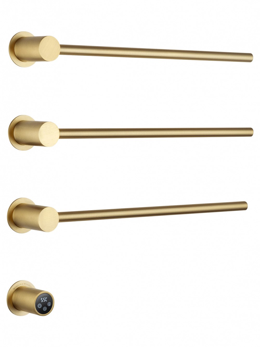 Полотенцесушитель электрический встраиваемый WONZON & WOGHAND HAMBURG, Брашированное золото (WW-AL313-BG)