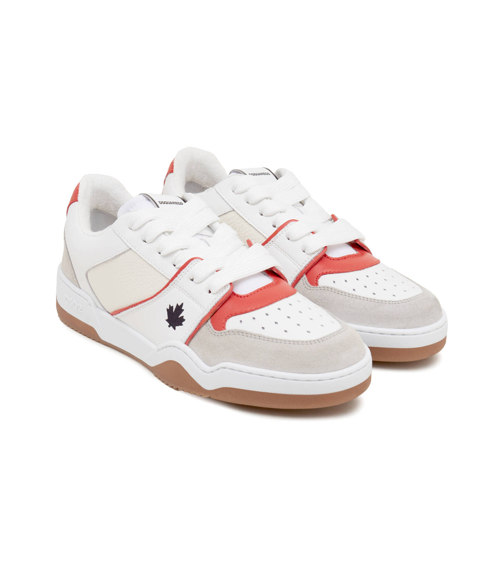 Кожаные кроссовки Dsquared2 - бежевый(SNM0315 01607269)