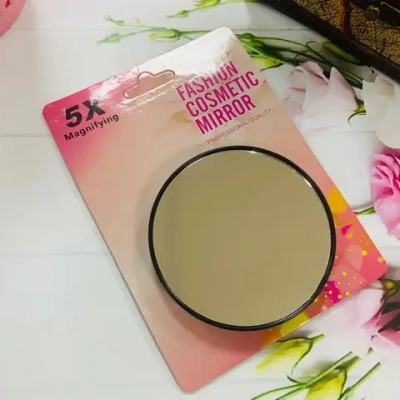 Зеркало косметическое с увеличением в 5 раз d-7,5см