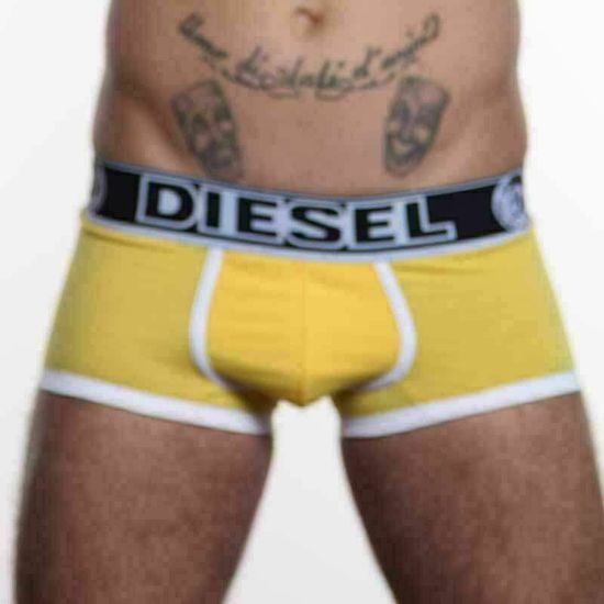Мужские трусы боксеры желтые Diesel Only the Brave Yellow Trunks