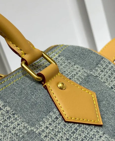 Сумка Louis Vuitton Speedy с плечевым ремнём синий
